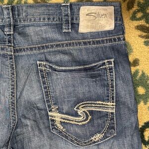 Men’s Silver Zac Relaxed Stretch Boot Jeans 40 x 30